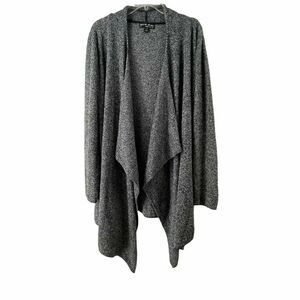 Barefoot Dreams Cardigan L/XL Gray Bamboo Chic Lite Cozy Calypso Sweater Gray